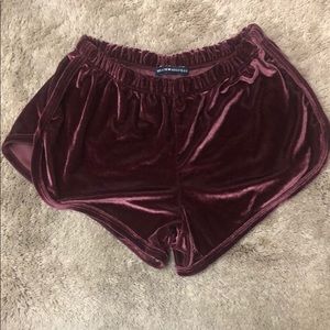 red velvet brandy melville shorts